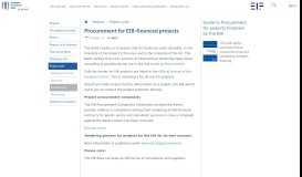 
							         Procurement - European Investment Bank								  
							    