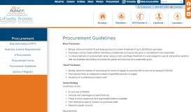 
							         Procurement Guidelines | Auburn Housing Authority | Auburn, Alabama								  
							    
