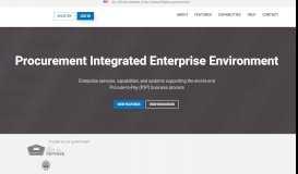 
							         Procurement Integrated Enterprise Environment								  
							    