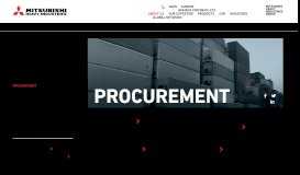 
							         PROCUREMENT | Mitsubishi Heavy Industries, Ltd. Global Website								  
							    