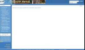 
							         Procurement Office — ICTP Portal								  
							    