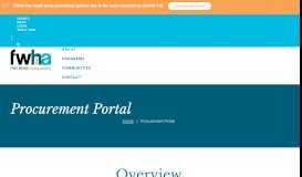
							         Procurement Portal - Fort Wayne Housing Authority								  
							    