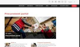 
							         Procurement portal - IFRC - International Federation of Red Cross								  
							    