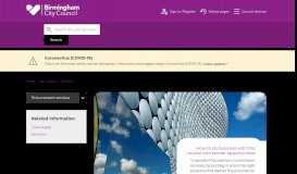 
							         Procurement services | Birmingham City Council								  
							    