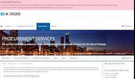 
							         Procurement Services - City of Chicago								  
							    