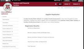 
							         Procurement / Supplier Registration - Loudoun County Public Schools								  
							    