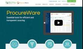 
							         ProcureWare.com: Supplier, Sourcing, Contract Software								  
							    