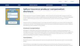 
							         Producer Compensation Disclosure | Safeco Insurance								  
							    