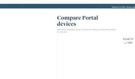 
							         Product Comparison | Portal from Facebook								  
							    