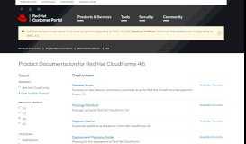 
							         Product Documentation for Red Hat CloudForms 4.6 - Red Hat ...								  
							    