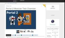 
							         Product Ideas - Portal 2 Modular Test Chamber - LEGO IDEAS								  
							    