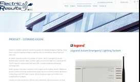 
							         Product – Legrand Axiom – Electric Results								  
							    