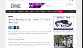 
							         Product News | Arriva Bus and Coach uses r2c Online ... - Route-One								  
							    