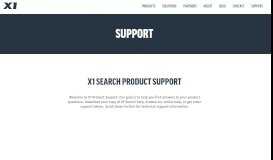 
							         Product Support for Desktop Search - X1								  
							    