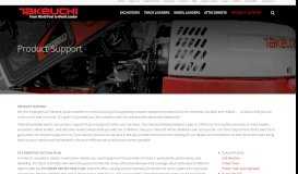
							         Product Support - Providing Takeuchi customers the best ownership ...								  
							    