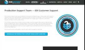 
							         Production Support Team - EDI Customer Support | B2BGateway								  
							    