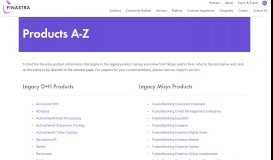 
							         Products A-Z | Finastra								  
							    