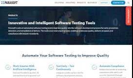 
							         Products - Automated Software Testing | Parasoft								  
							    