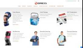 
							         Products - – Breg, Inc.								  
							    