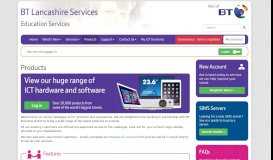 
							         Products - BT Lancashire Services Education Services								  
							    