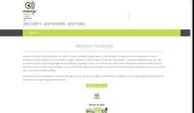
							         Produktübersicht - Produkte - Mobeye - Security anywhere, anytime								  
							    