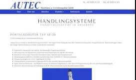 
							         Produkte der Firma Autec GmbH, Arnsberg - Handlingsysteme								  
							    
