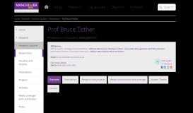
							         Prof Bruce Tether | The University of Manchester								  
							    