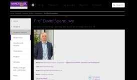 
							         Prof David Spendlove | The University of Manchester								  
							    