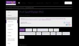 
							         Prof Geoff Parker PhD | The University of Manchester								  
							    