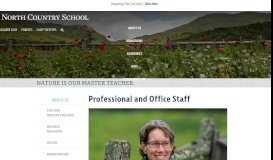 
							         Professional and Office Staff - North Country School								  
							    