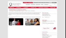
							         Professional & Continuing Studies - Queens College, City University of ...								  
							    