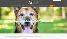 
							         Professional Educational Opportunities – Humane Society of Boulder ...								  
							    