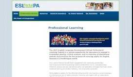 
							         Professional Learning – Multiple Cultures, Multiple ... - ESL Portal PA								  
							    
