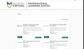 
							         Professional Learning Portal - Michigan Virtual								  
							    