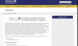 
							         Professional Library - PNW BOCES								  
							    