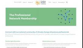 
							         Professional Network Membership | The Carbon Market Institute								  
							    
