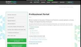 
							         Professional Portal - DurhamWorks								  
							    