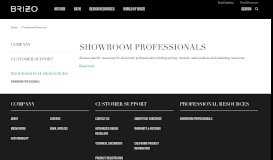 
							         Professional Resources : Brizo								  
							    
