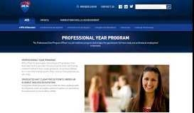 
							         Professional Year Program | ACS								  
							    
