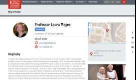 
							         Professor Laura Magee - King's College London								  
							    