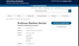
							         Professor Marlene Sinclair - Professor of Midwifery Research - Ulster ...								  
							    