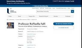 
							         Professor Raffaella Folli - Provost of the Belfast/Jordanstown campus ...								  
							    