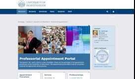 
							         Professorial Appointments: University of Hohenheim								  
							    