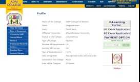 
							         Profile - ADM College, Nagapattinam								  
							    
