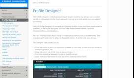 
							         Profile Designer - Bluetooth Developer Studio								  
							    