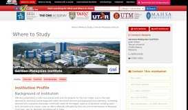 
							         Profile German Malaysian Institute (GMI) - Where To Study ...								  
							    