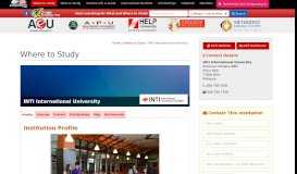 
							         Profile INTI International University - Where To Study - StudyMalaysia ...								  
							    