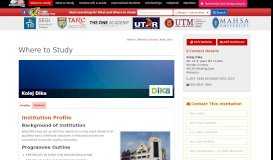 
							         Profile Kolej Dika - Where To Study - StudyMalaysia.com								  
							    
