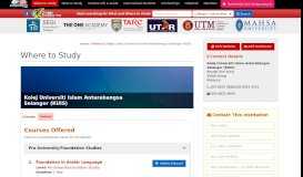 
							         Profile Kolej Universiti Islam Antarabangsa Selangor (KUIS) - Where ...								  
							    