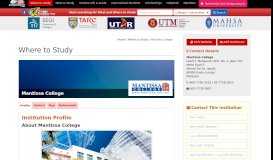 
							         Profile Mantissa College - Where To Study - StudyMalaysia.com								  
							    